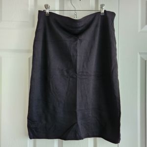Black Knit Pencil Skirt